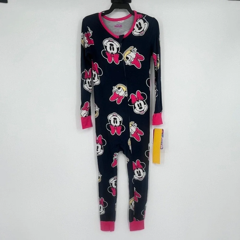 NWT Disney Minnie Mouse Daisy Duck Toddler‎ Girls Pajamas Sleepwear 5T Navy Pink